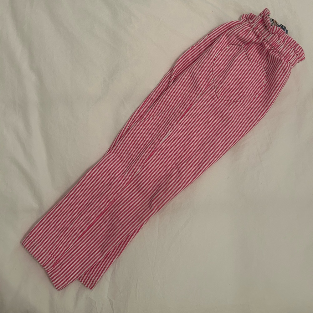 Striped Red Kids Pants